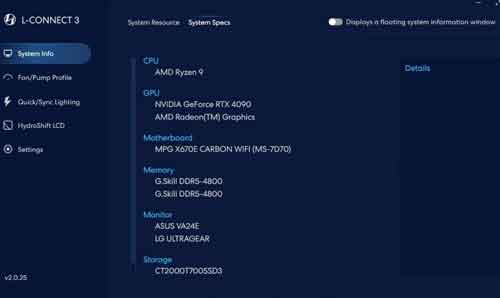 These are some of the specs for my PC
